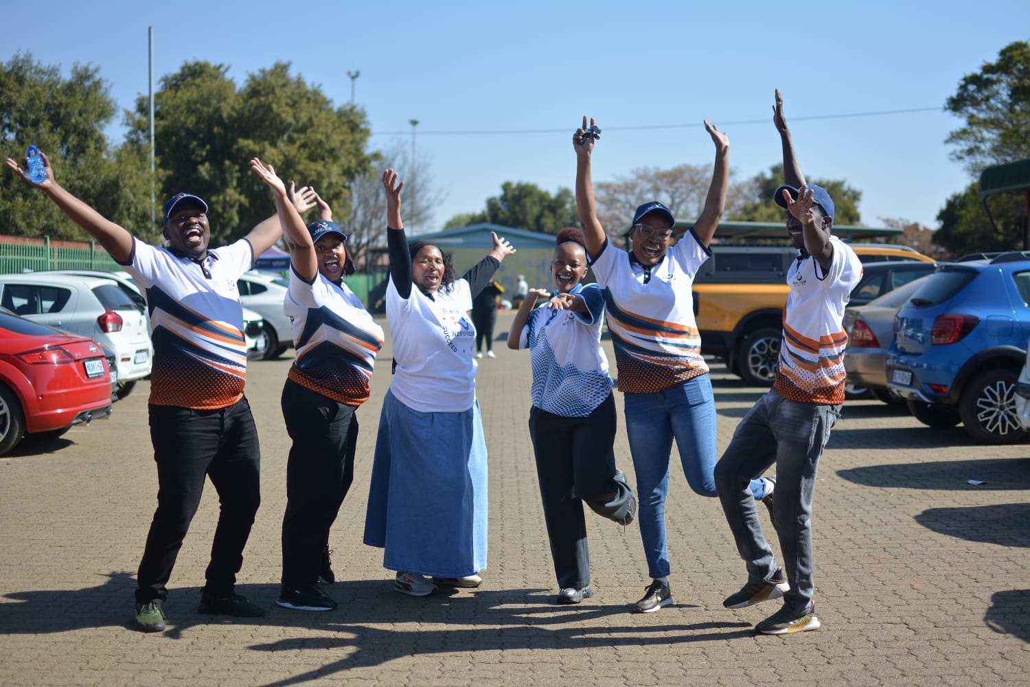 Group photo at community outreach